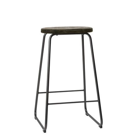 Mater Earth Stool Coffee Waste Dark, H: 69 cm