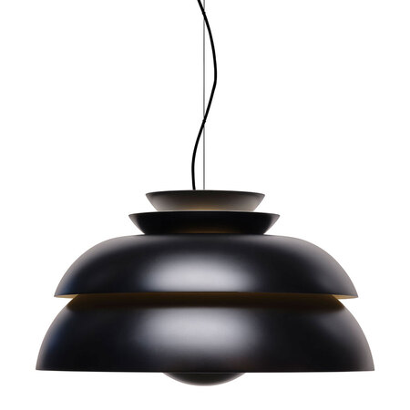 Fritz Hansen Pendelleuchte 'Concert' P3 - Ø: 55 cm / H: 32 cm, Schwarz matt