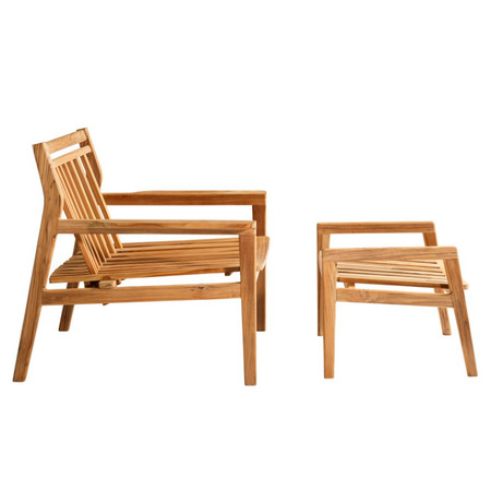 FDB Mobler M6 Sammen Lounge chair Teak Natur