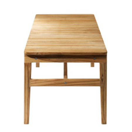 FDB Mobler M10 Sammen 3-Seater w/o back Teak Natur
