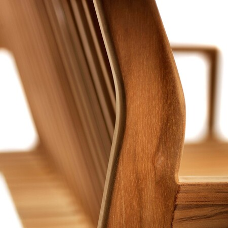 FDB Mobler M12 Sammen 2-seater with back Teak Natur