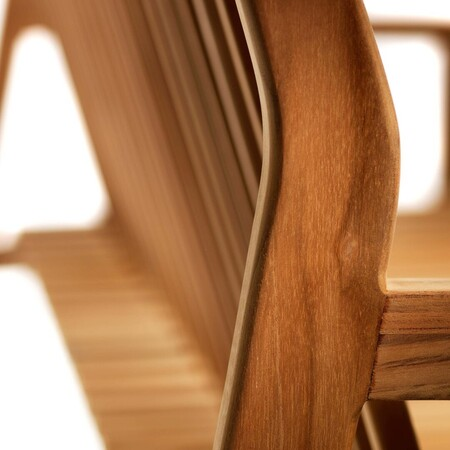 FDB Mobler M11 Sammen with back Teak Natur