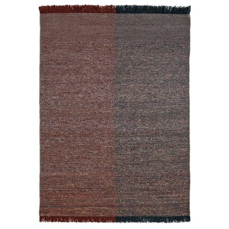 Nanimarquina Re-Rug B: 170 cm / L: 240 cm , Ziegelrot / Blaugrün