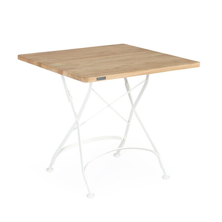 Weishäupl Eckiger Tisch 'Classic' 80 x 80 cm	, Weiss 01