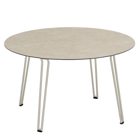 Weishäupl Runder Tisch 'Slope' Lichtgrau 09, Beige 1