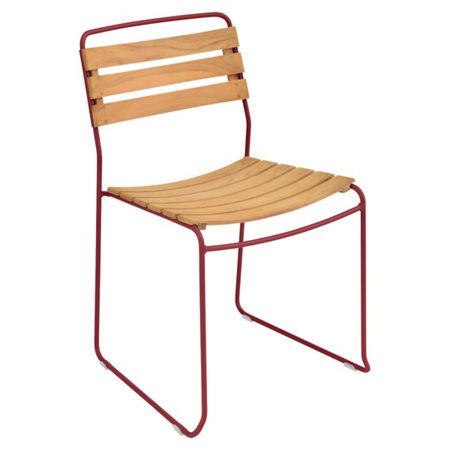 Fermob Surprising Teak Chair Mohnrot 67