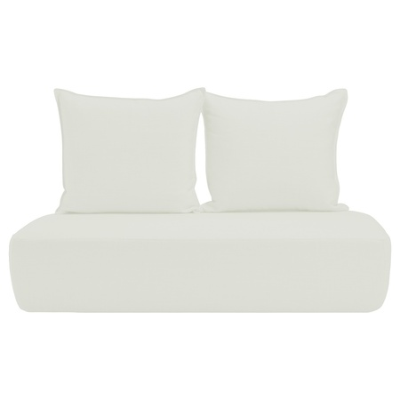 Sika-Design Seat and Back Cushion Charlottenborg Exterior 2-Seater Weiss B450 - Tempotest