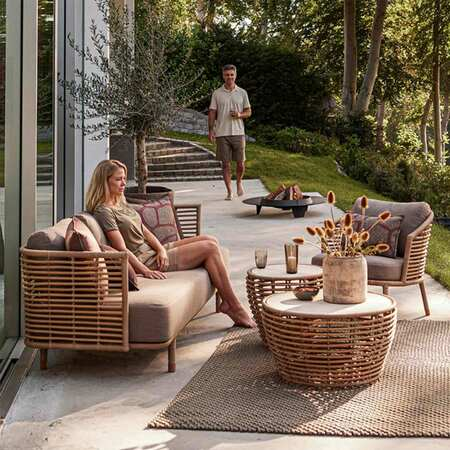Cane-line Sense 3-Sitzer Sofa Taupe
