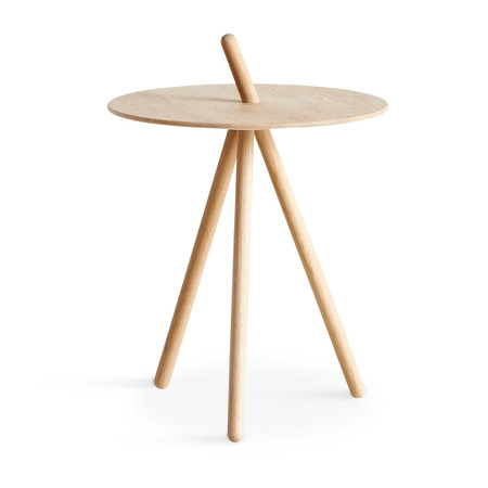Woud Come Here Side Table Eichenholz weiss pigmentiert