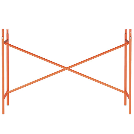Richard Lampert  Tischgestell 'Egon Eiermann 1' Leuchtorange, 66 cm, Kreuzstrebe exzentrisch