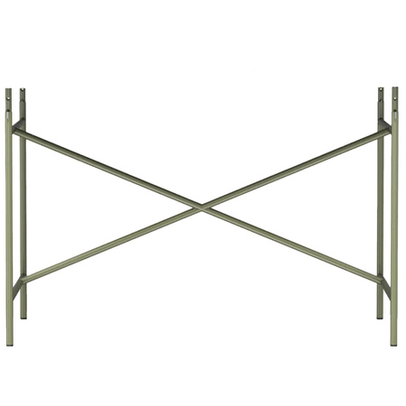 Richard Lampert  Tischgestell 'Egon Eiermann 1' Olivgrün, 66 cm, Kreuzstrebe exzentrisch