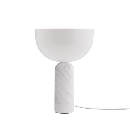 New Works Kizu Table Lamp Marmor weiss, Ø: 25 cm / H: 35 cm