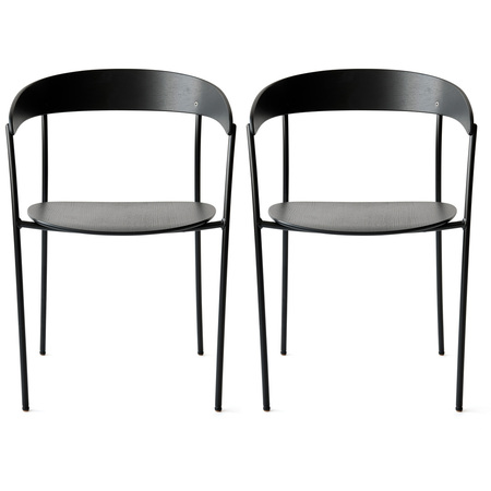New Works Missing Armchair Esche schwarz gebeizt