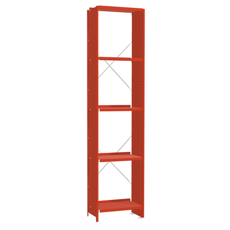 Lehni Aluminium-Regal Höhe: 180 cm Lehniblau, B: 44 cm, T: 25 cm