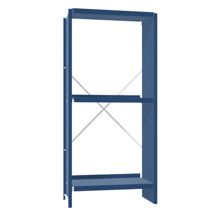 Lehni Aluminium-Regal Höhe: 95 cm Lehniblau, B: 44 cm, T: 25 cm