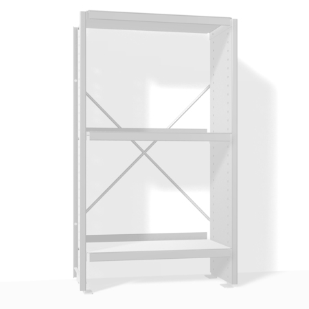 Das perfekte Aluminium-Regal von Lehni / Höhe 75cm 