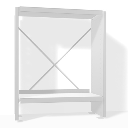 Das perfekte Aluminium-Regal  von Lehni / Höhe 52.5cm
