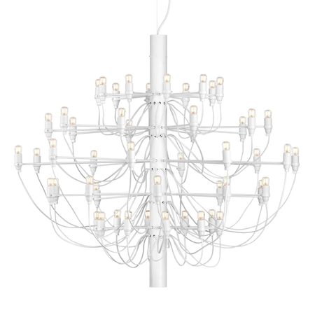 Flos 2097 Weiss matt, Ø: 100 cm, Glas klar