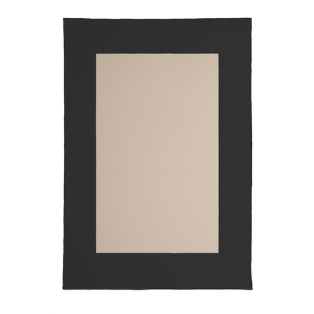 MY BENI Teppich EF-DC002 B: 100 cm / L: 140 cm , Camel Beige / Schwarz