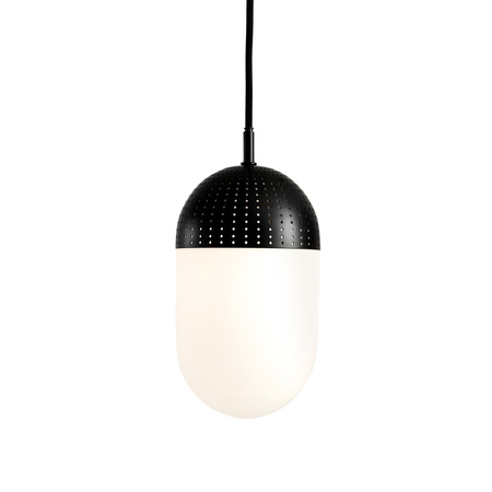 Woud Dot Pendants Rauchglas / Metall satiniert, H: 21 cm