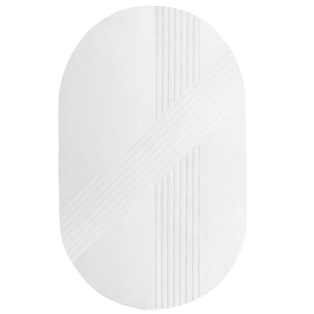 Woud Kyoto Rug Oval Off White, B: 210 cm / L: 340 cm