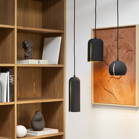 Woud Gap Pendant Round Schwarz, Ø: 15 cm / H: 14 cm