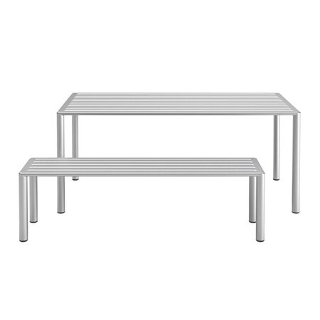 Embru Easy Aluminium Tisch Modell 1196 B: 240 cm / T: 90 cm, Aluminium farblos eloxiert