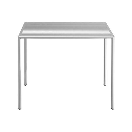 Embru Easy Aluminium Tisch Modell 1196 B: 90 cm / T: 90 cm, Aluminium farblos eloxiert