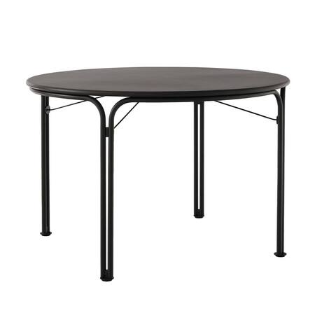&Tradition Thorvald Dining Table SC98 Warm Black, Ø: 115 cm / H: 73 cm