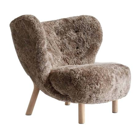 &Tradition Sessel 'Little Petra VB1' Eiche geölt, Sahara - Sheepskin