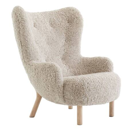 &Tradition Petra Lounge Chair VB3 Eiche geölt, Moonlight - Sheepskin