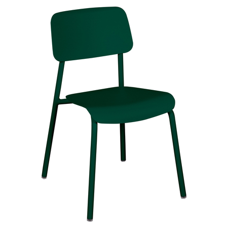 Fermob Studie Stuhl Zederngrün 02, Ohne Armlehnen