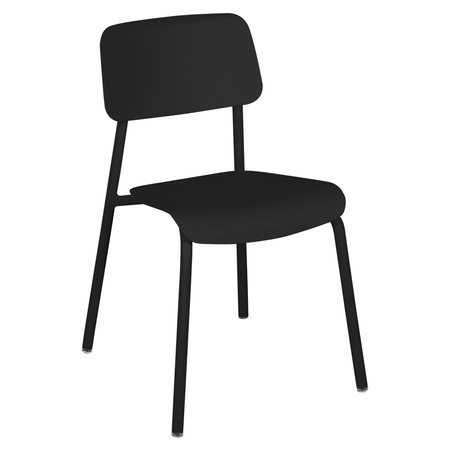 Fermob Studie Stuhl Lakritze / Schwarz 42, Ohne Armlehnen