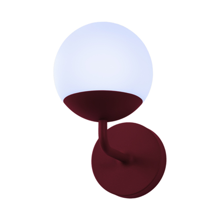 Fermob Mooon! Wandleuchte Schwarzkirsche B9, Ø: 15 cm 