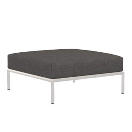 Houe Level 2 Ottoman Muted White 43, Alpine 44 - Sunbrella Heritage