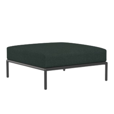 Houe Level 2 Ottoman Dark Grey 51, Alpine 44 - Sunbrella Heritage