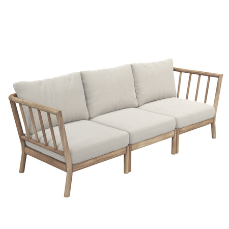 Skagerak by Fritz Hansen Tradition End Module Teakholz unbehandelt, Charcoal - Agora Panama