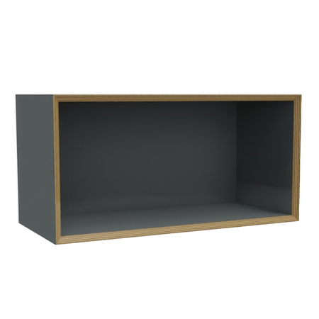 Müller Small Living Vertiko Regalmodul schmal Anthrazit - CPL Beschichtung, Variante Fourteen
