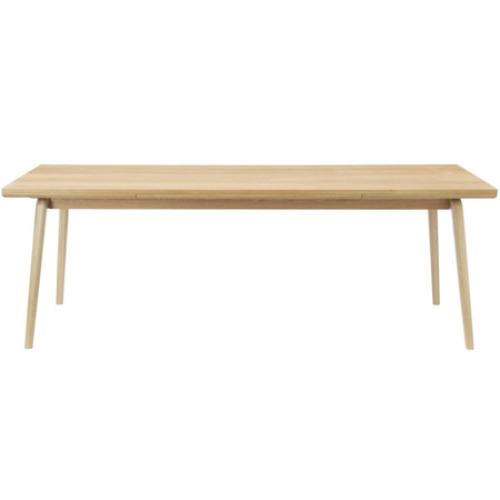 FDB Mobler C65 Åstrup Dining Table Eiche lackiert, B: 220 cm - 330 cm (ausgezogen) / T: 100 cm