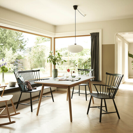 FDB Mobler C35 Dining Table Linoleum Dunkelgrau, B: 220 cm / T: 95 cm