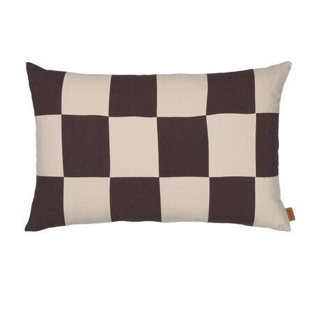 Ferm Living Fold Patchwork Cushion B: 60 cm / H: 40 cm, Coffee