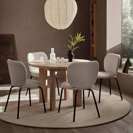 Ferm Living Stille Tufted Rug Ø: 240 cm, Ash Brown