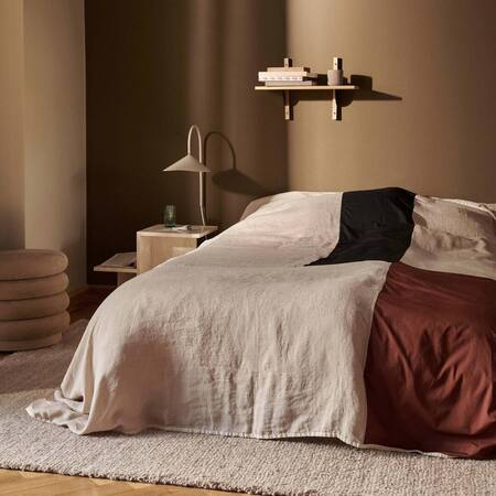 Ferm Living Sector Shelf Single B: 54 cm / T: 22.1 cm, Eiche / Messing