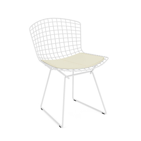 Knoll International Outdoor Stuhl 'International Bertoia' von Knoll Weiss