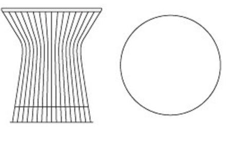 Knoll International Beistelltisch - Gold 'International Platner' Von Knoll Gold