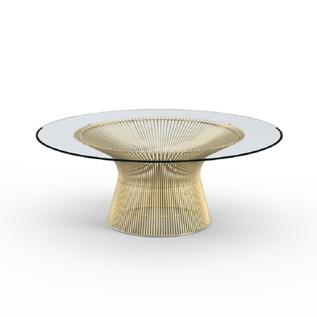 Knoll International Gold - Couchtisch 'Platner' Von Knoll International  B: 107 cm