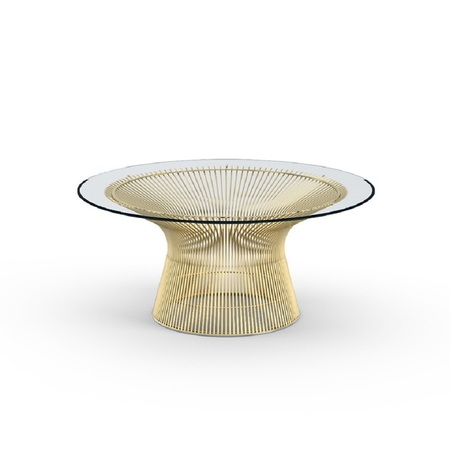 Knoll International Gold - Couchtisch 'Platner' Von Knoll International  W: 91.5 cm