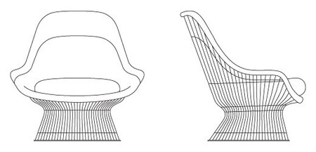 Easy Stuhl 'Platner' Von Knoll International