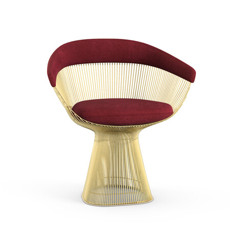 Knoll International Gold Armchair Platner Von Knoll International  Circa Bordeaux