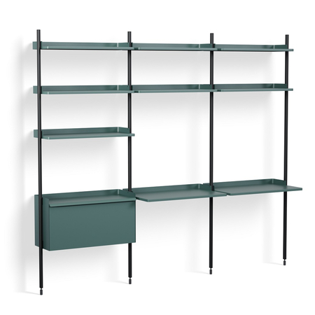 HAY Regalsystem Combination 13 - 3 Coloumn Pier von Hay PS Blue , Black